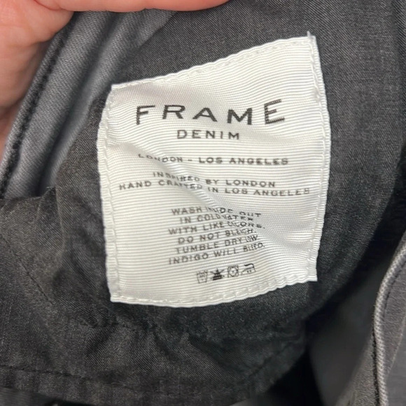 Frame Denim Grey Shred Le Skinny De Jeanne Distressed Jeans, Women’s Size 27 - Picture 9 of 9